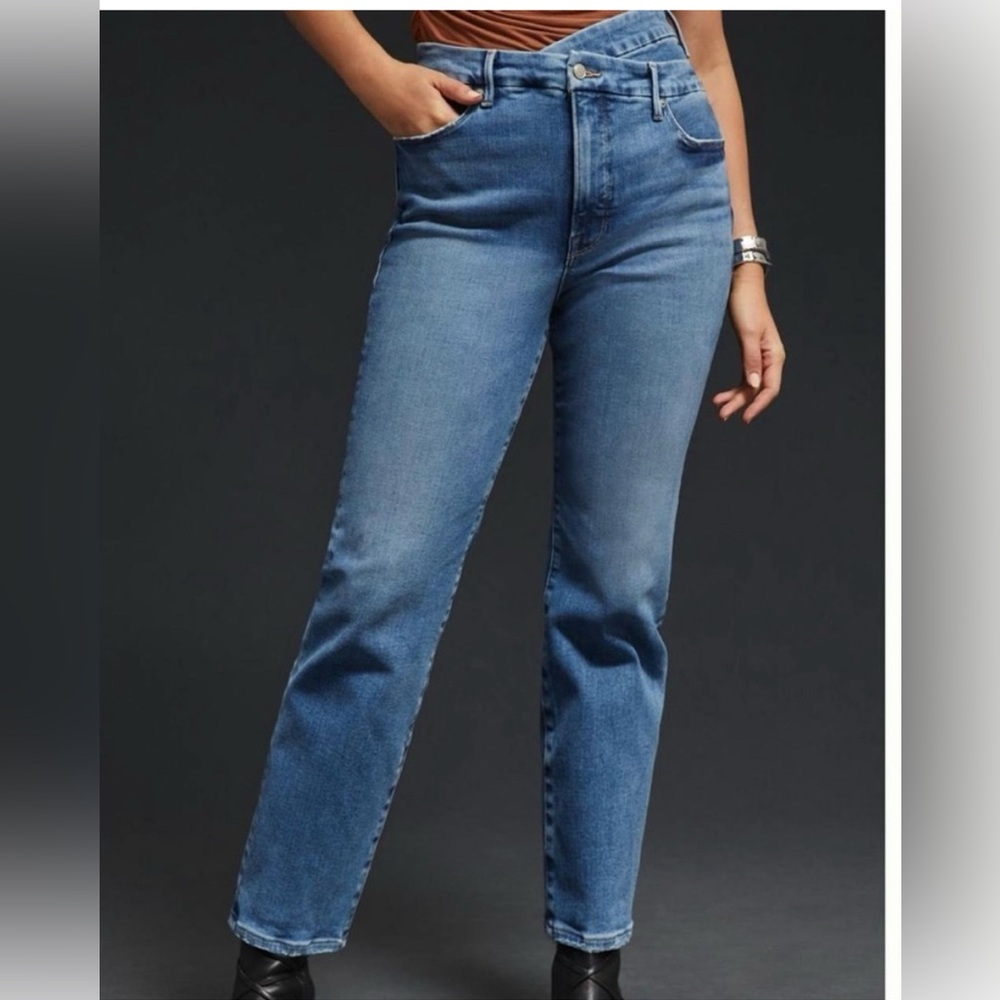 Good American criss cross jeans